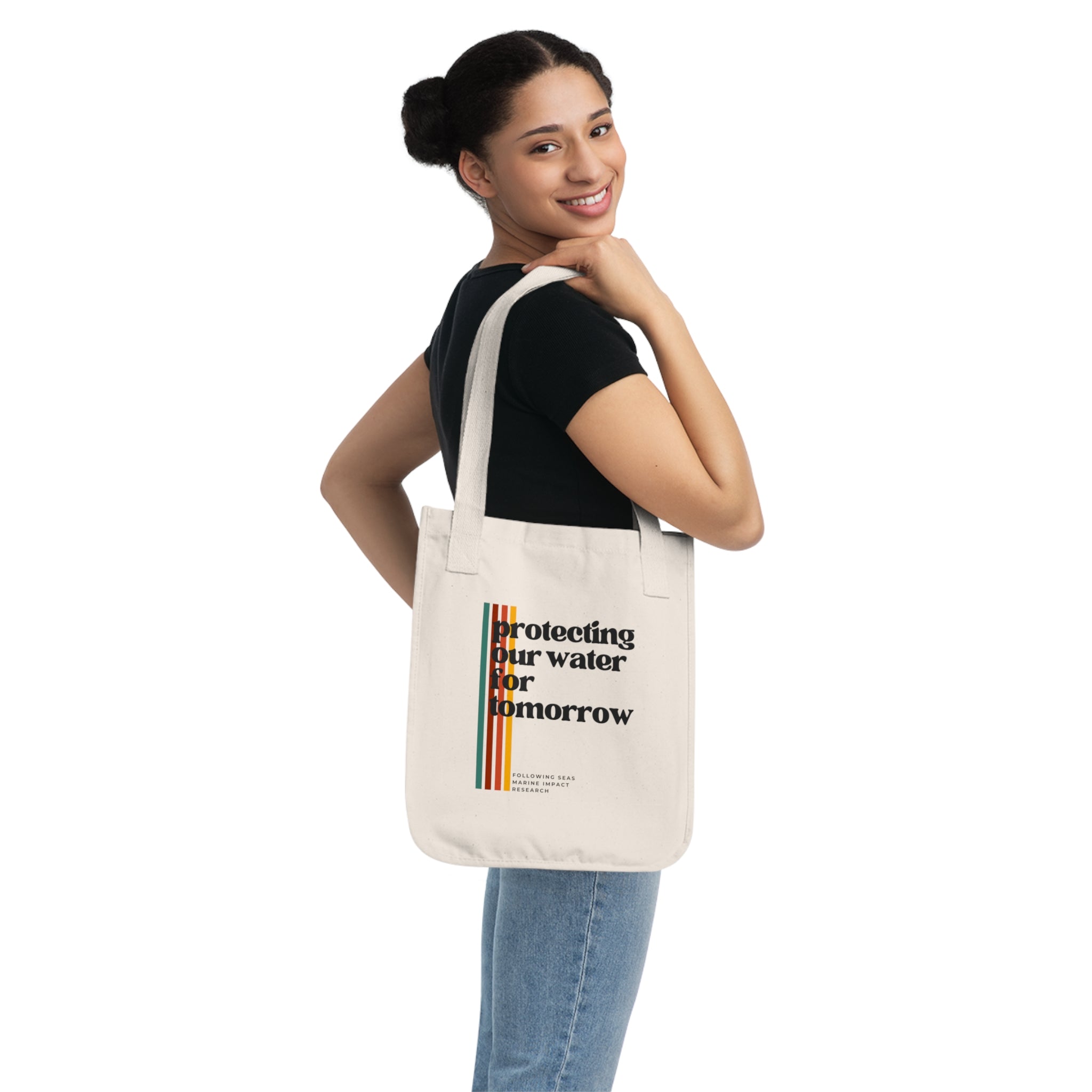 Organic Canvas Tote Bag - Vintage Sunset