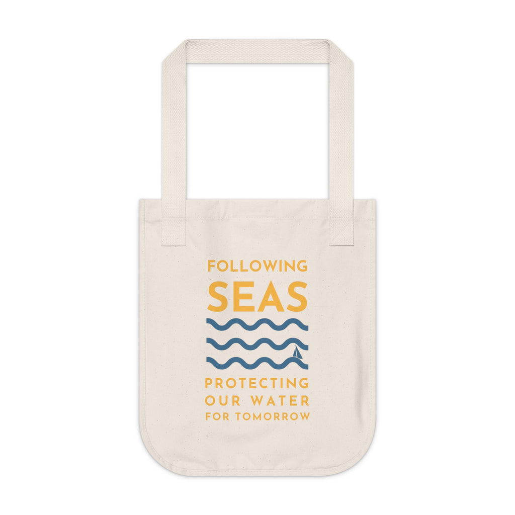 Organic Canvas Tote Bag - Following Seas