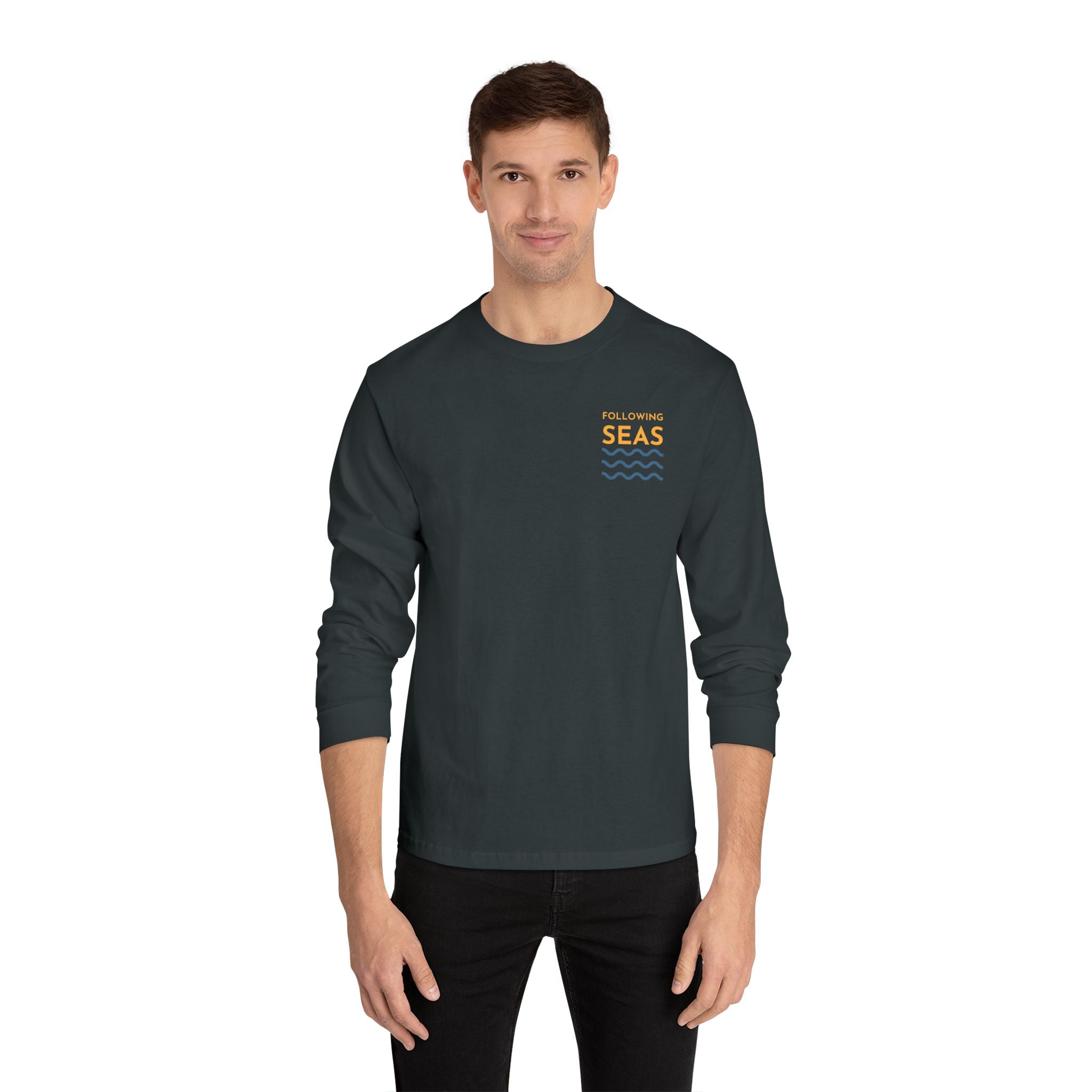 100% Cotton Long Sleeve T-Shirt - The Blue Square