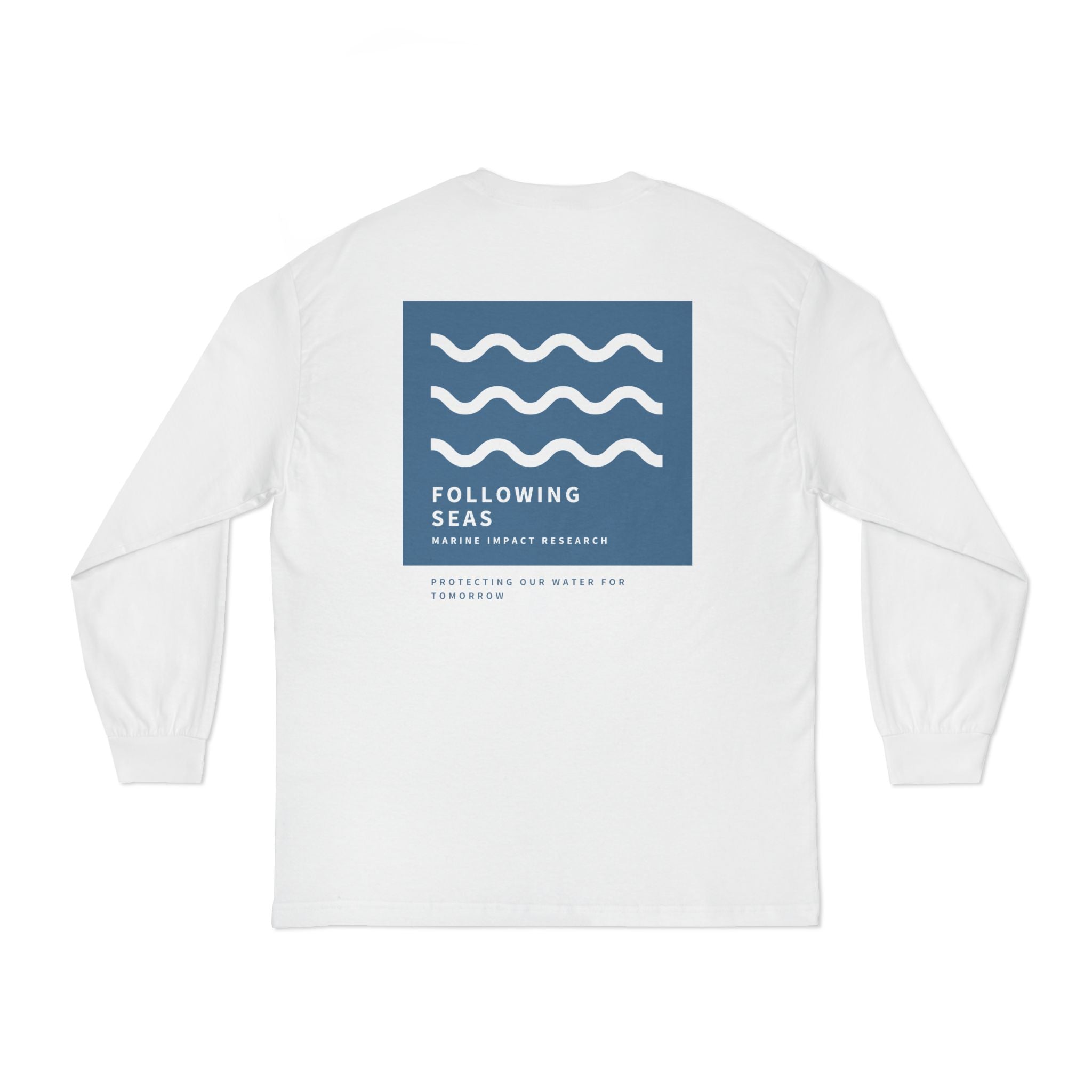 100% Cotton Long Sleeve T-Shirt - The Blue Square
