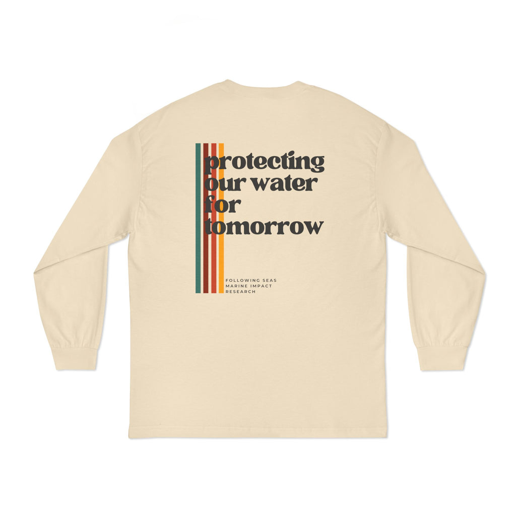 100% Cotton Long Sleeve T-Shirt - Vintage Sunset