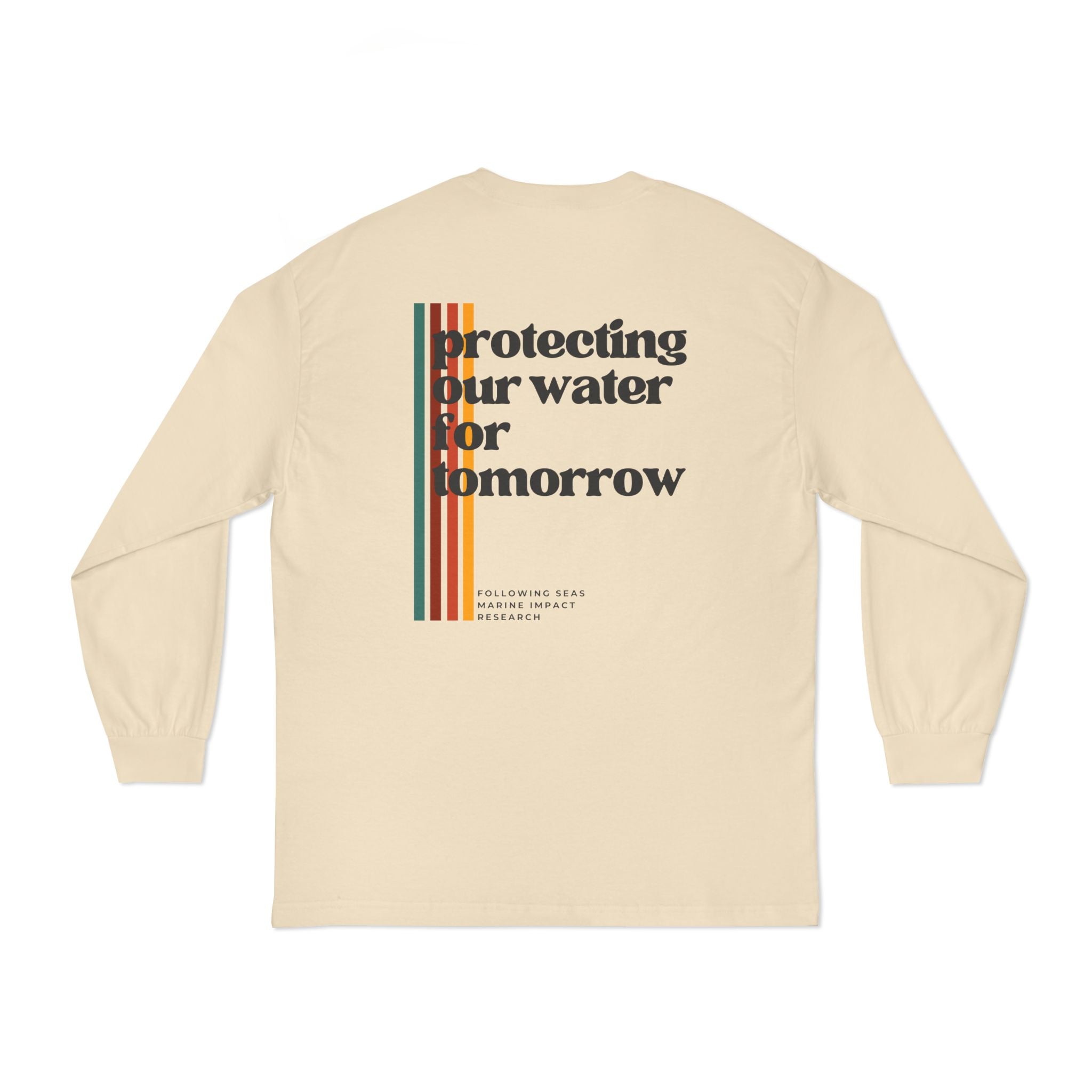 100% Cotton Long Sleeve T-Shirt - Vintage Sunset